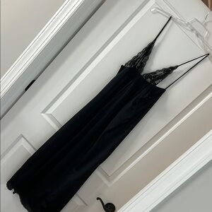 Elegant Black Lace Slip Dress